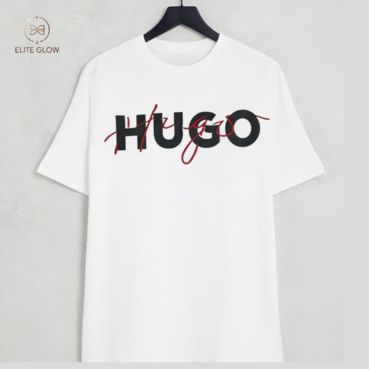 Hugo-Inspired Premium Graphic T-Shirt – Sleek Casual Comfort