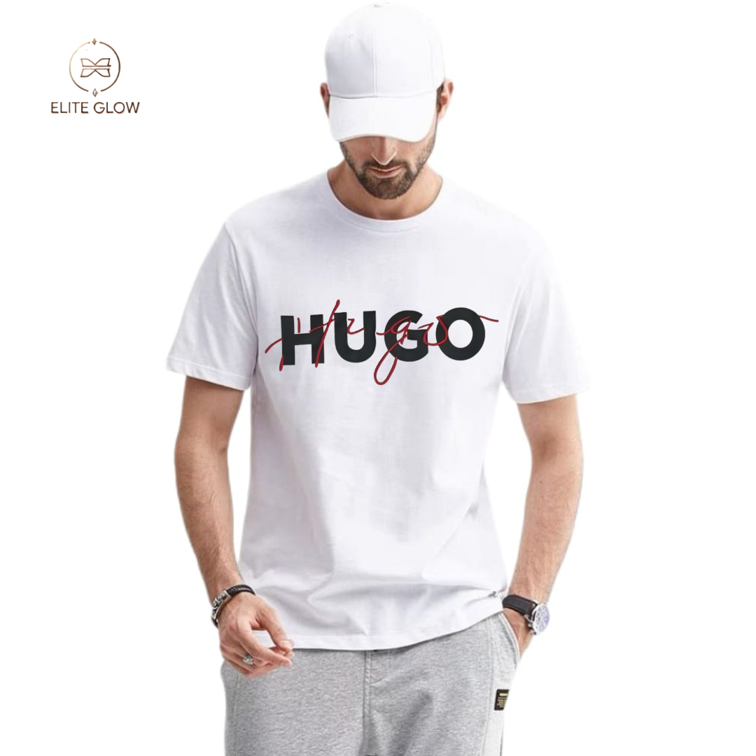 Hugo-Inspired Premium Graphic T-Shirt – Sleek Casual Comfort